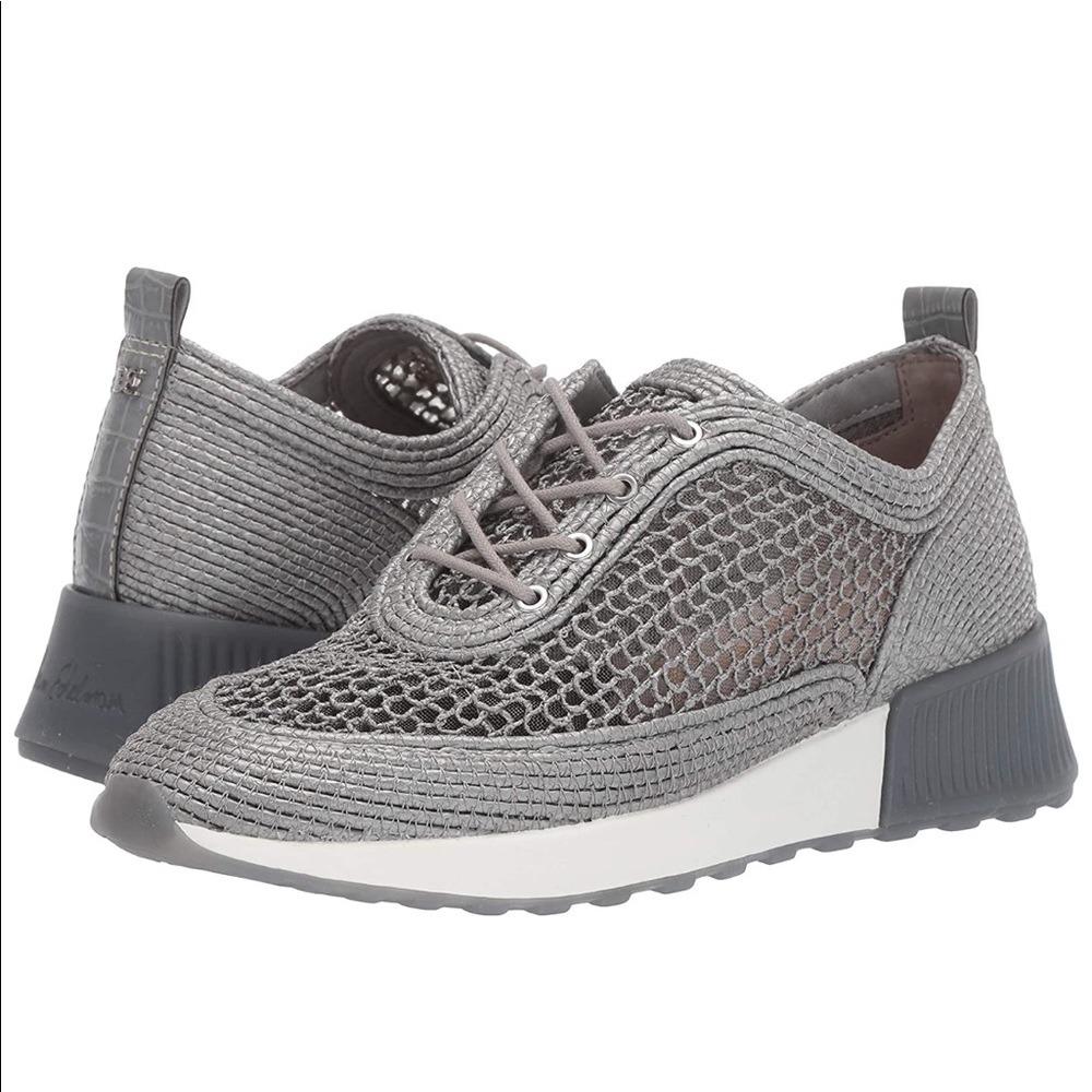Sam Edelman Grey Woven Delma Sneaker Size 7